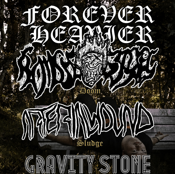 FOREVER HEAVIER w/ Flaming Gypsies // Arterial Wound // Gravity Stone | FREE ENTRY live at La La La's - Concert poster
