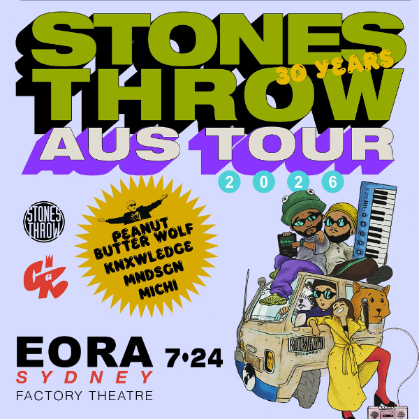 30 YEARS OF STONES THROW RECORDS live at Factory Theatre - Concert poster