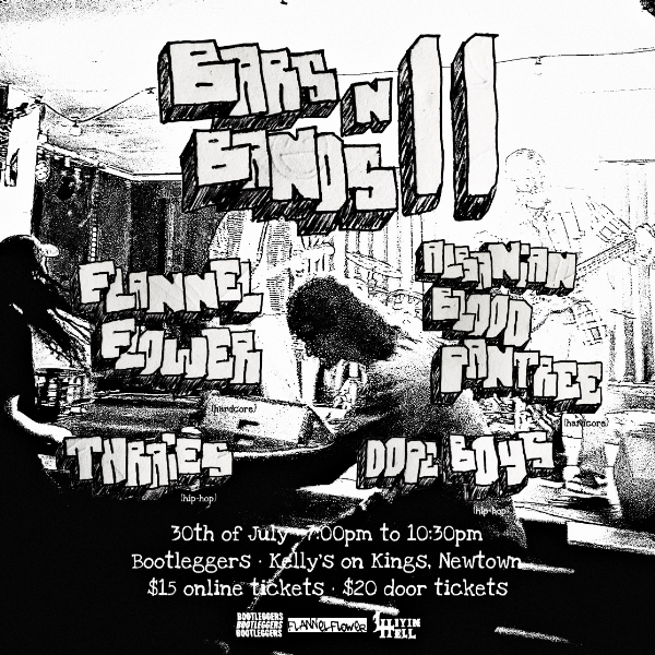 Bars N' Bands II live at Bootleggers - Concert poster