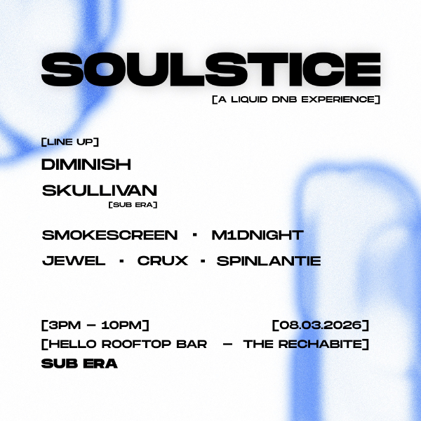 Sub Era Presents: Soulstice #02 live at The Rechabite in Perth on March 08, 2026 - Concert poster