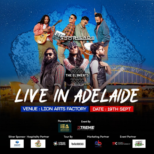 Xtreme Event & Entertainment Presents: Rockheads & The Elements – Live in Adelaide