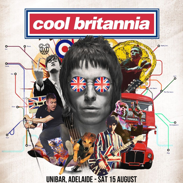 COOL BRITANNIA (All Ages) live at UniBar Adelaide - Concert poster