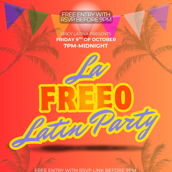 La Freeo Latin Party with Spicy Latina & DJ Fran FX live at Freo.Social - Concert poster