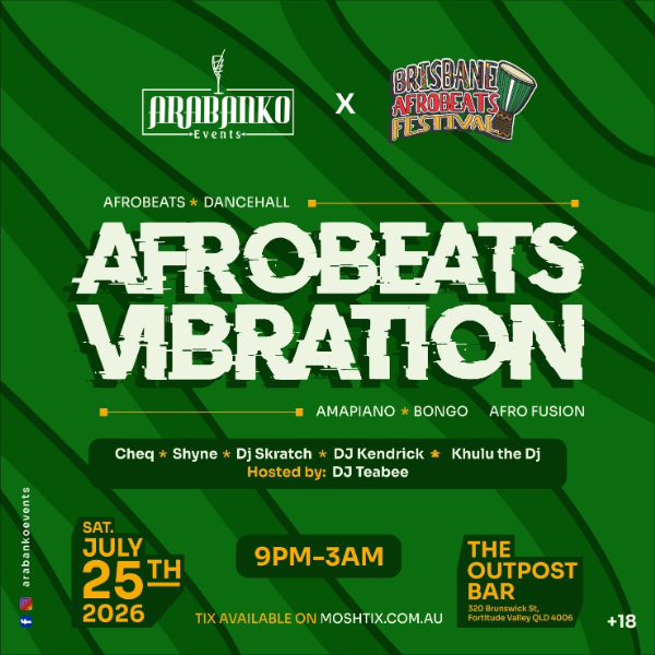Afrobeats Vibration live at The Outpost - Concert poster