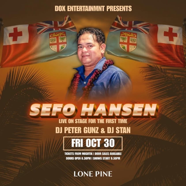 SEFO HANSEN live at Lone Pine Tavern - Concert poster