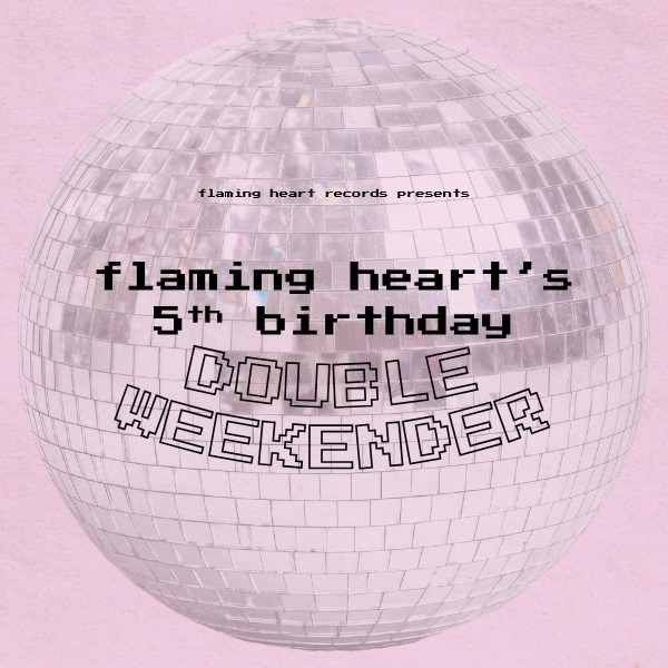 Flaming Heart’s 5th Birthday Party - Brisbane live at The Outpost - Concert poster