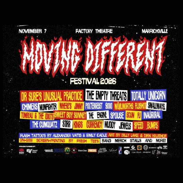 MOVING DIFFERENT FESTIVAL 2026 live at Factory Theatre - Concert poster