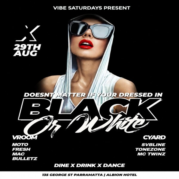 VIBE Saturdays - The Biggest Party in the West live at The Albion Hotel - Concert poster