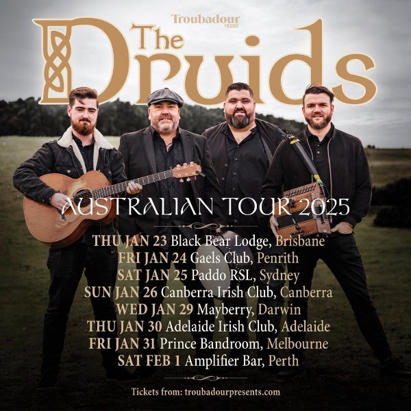 CANCELLED | The Druids - Australian Tour 2025