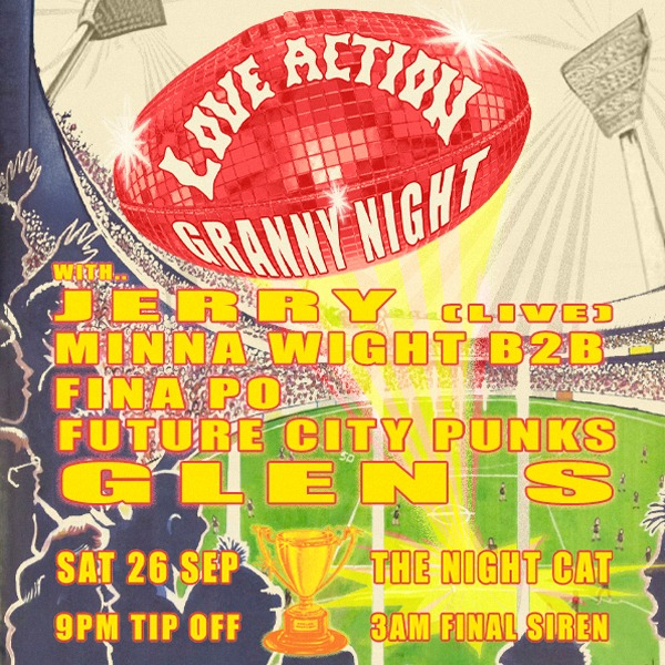 Love Action "Granny Night Special" live at The Night Cat - Concert poster