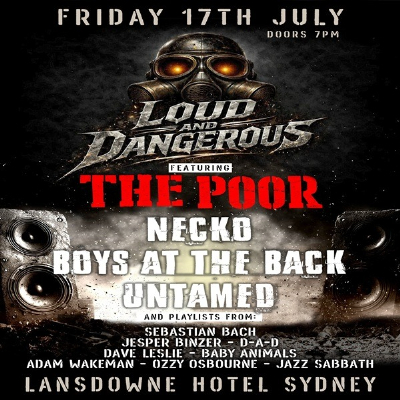 Loud and Dangerous live at Lansdowne Hotel - Concert poster