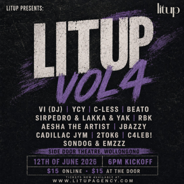 LITUP VOL 4 - Wollongong, NSW live at Side Door Theatre - Concert poster