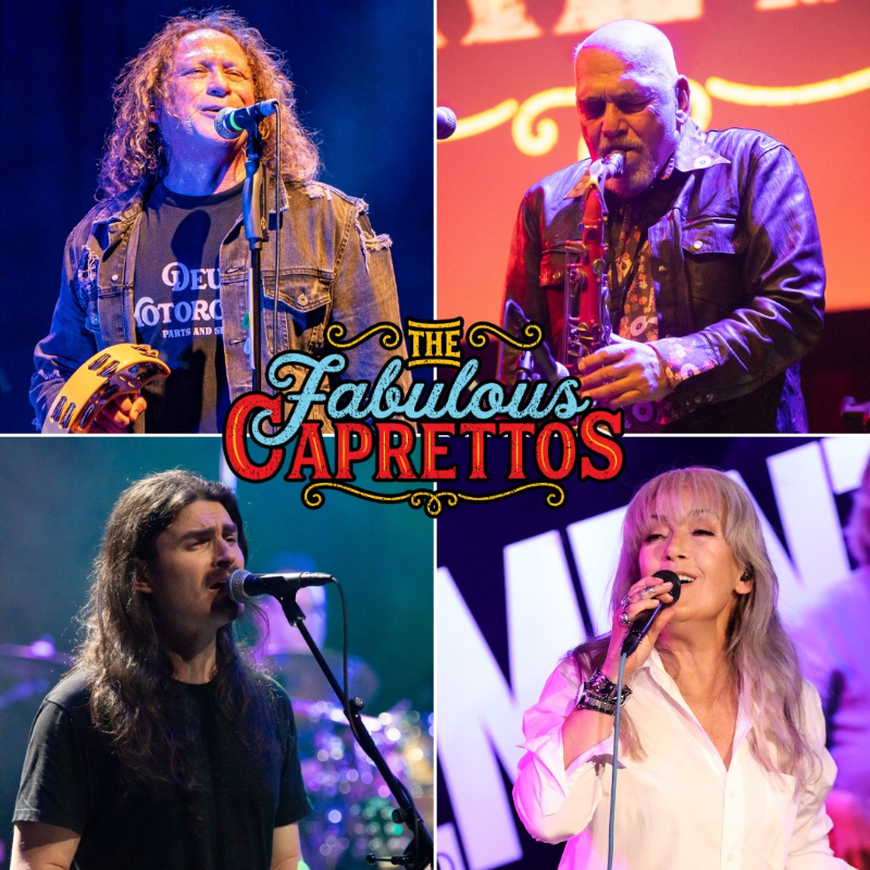 The Fabulous Caprettos In Concert 26’ live at Freo.Social in Perth on May 23, 2026 - Concert poster