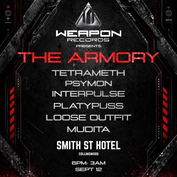 THE ARMORY live at A Smith St Basement - Concert poster