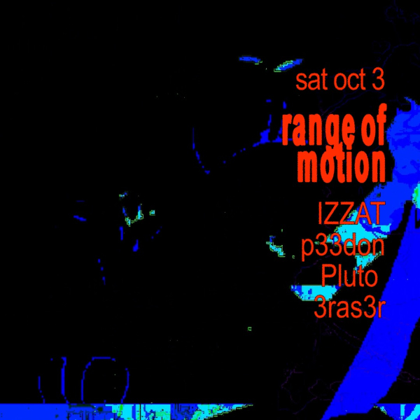 Range of Motion live at boomroom - Concert poster
