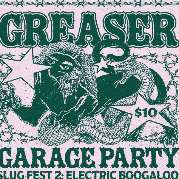 Greaser Garage Party - August! live at Greaser Bar - Concert poster