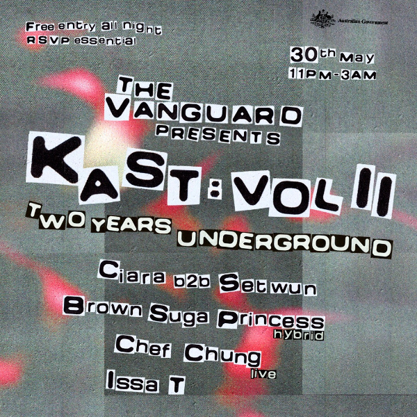 KAST VOL II live at The Vanguard - Concert poster