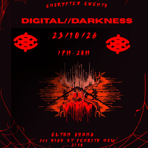 DIGITAL//DARKNESS live at Elton chong - Concert poster