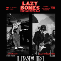 Lvl 1 - Dan Woelk Trio + Lemonjam live at Lazybones Lounge Restaurant & Bar - Concert poster