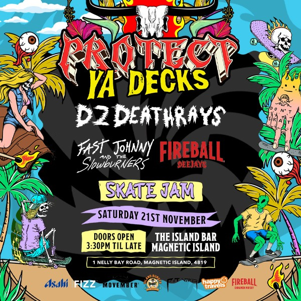 Protect Ya Decks live at Nomads Magnetic Island - Concert poster
