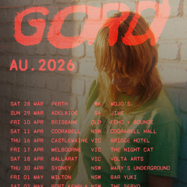 Gordi Live at Jive live at JIVE, ADELAIDE in Adelaide on March 29, 2026 - Concert poster