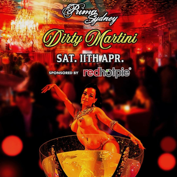 Club Dirty Martini live at Sean & Dolly's in Woolloomooloo on April 11, 2026 - Concert poster