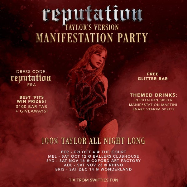 Reputation TV Manifestation Party - Taylor Swift Night Sydney