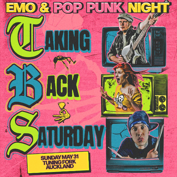 Taking Back Saturday - Auckland live at The Tuning Fork - Concert poster
