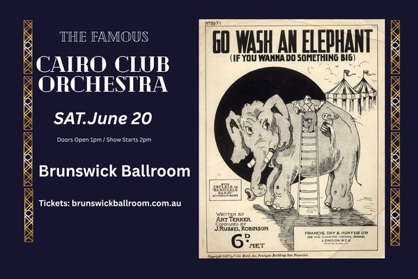 CAIRO CLUB ORCHESTRA live at Brunswick Ballroom - Concert poster