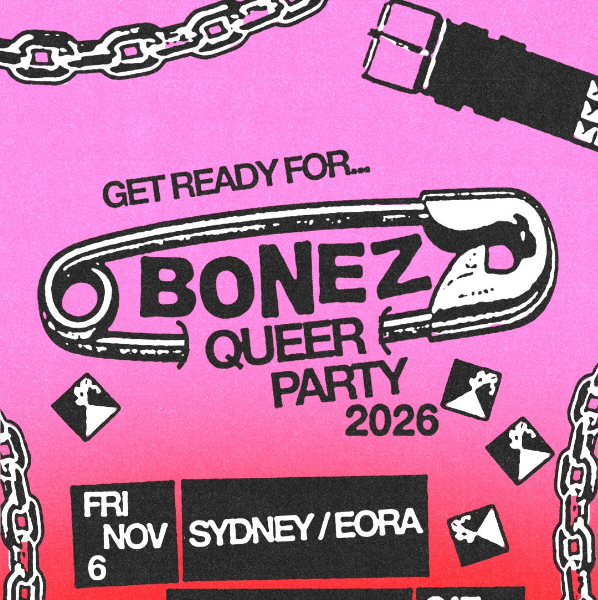 BONEZ Queer Party live at Waywards Ballroom - Concert poster