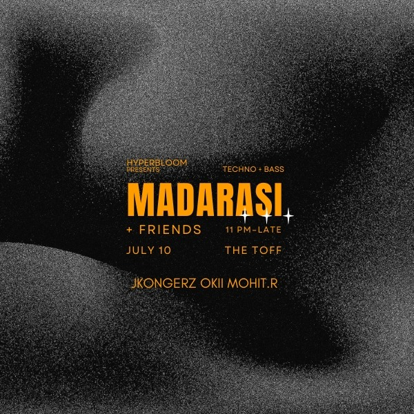 MADARASI & FRIENDS live at THE TOFF IN TOWN, MELBOURNE - Concert poster