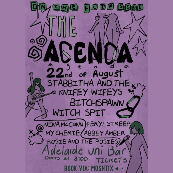 THE AGENDA (All Ages) live at UniBar Adelaide - Concert poster