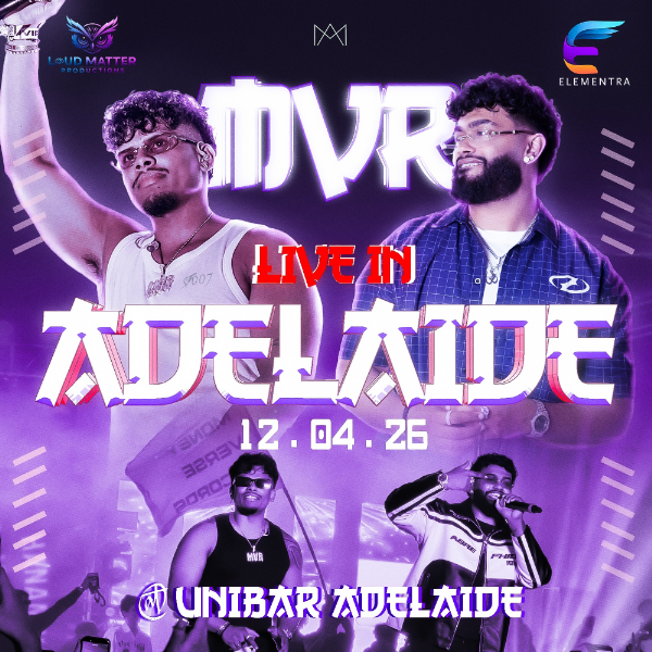 MVR Live (18+) live at UniBar Adelaide in Adelaide on April 12, 2026 - Concert poster