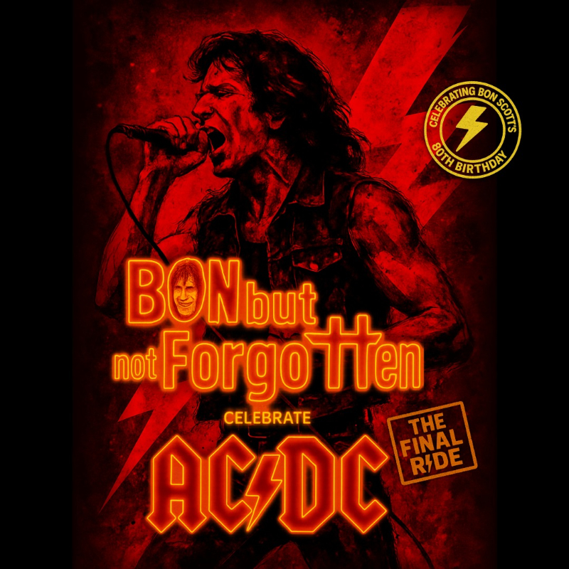 Bon But Not Forgotten celebrate AC/DC live at Freo.Social - Concert poster