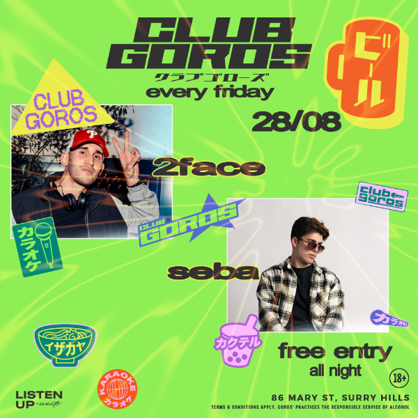 ★ CLUB GOROS ★ AUGUST 28 ★ live at GOROS - Concert poster