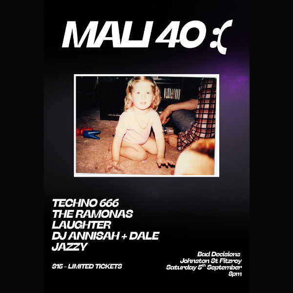 Mali 40 :( live at Bad Decisions Bar - Concert poster