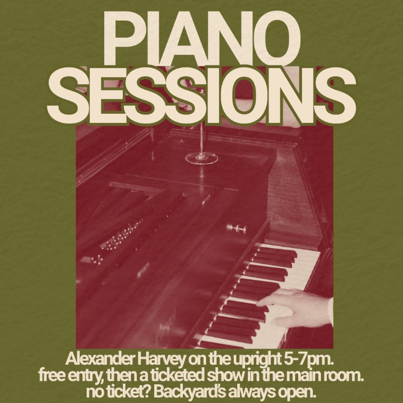 Piano Sessions w' Alexander Harvey live at MOJO'S BAR - Concert poster