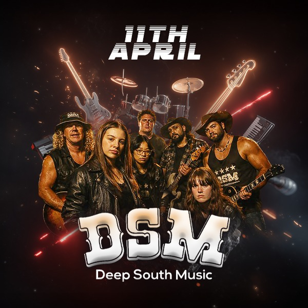 DEEP SOUTH MUSIC LIVE AT KINDRED BANDROOM live at Kindred Bandroom in Footscray on April 11, 2026 - Concert poster