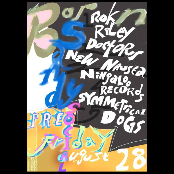 Born Sandy live at Freo.Social - Concert poster