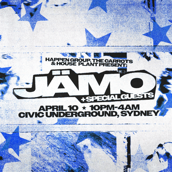 JÄMO → Civic Underground Sydney live at Civic Underground in Sydney on April 10, 2026 - Concert poster