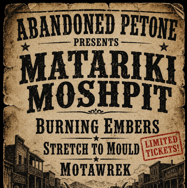 Matariki Moshpit live at Abandoned Taproom Petone - Concert poster