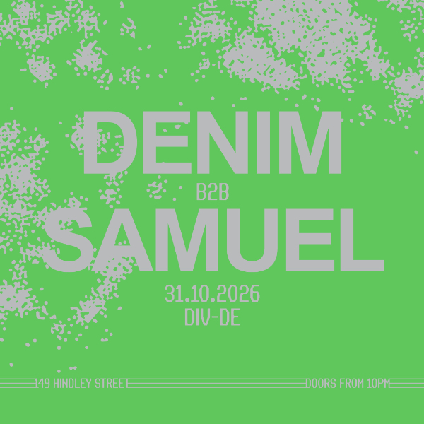 DIV-DE Presents. Denim B2B Samuel live at DIV-DE - Concert poster