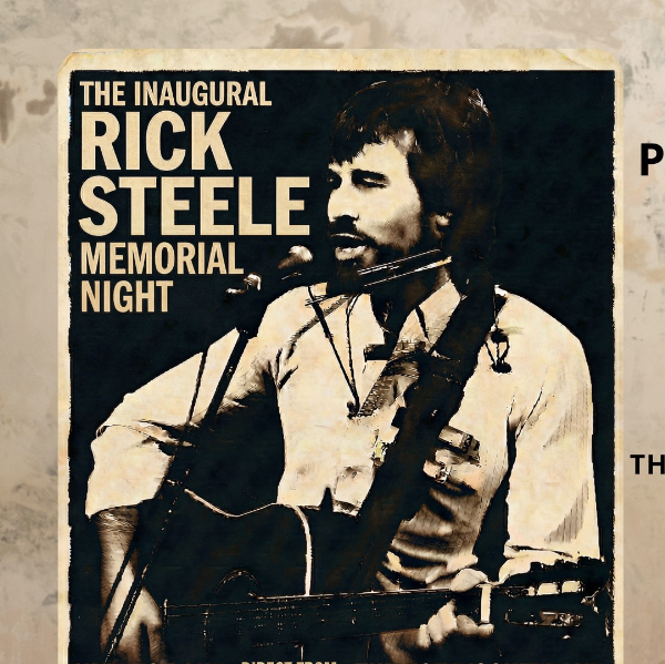 The Inaugural RICK STEELE Memorial Night live at The Charles Hotel in North Perth on March 10, 2026 - Concert poster
