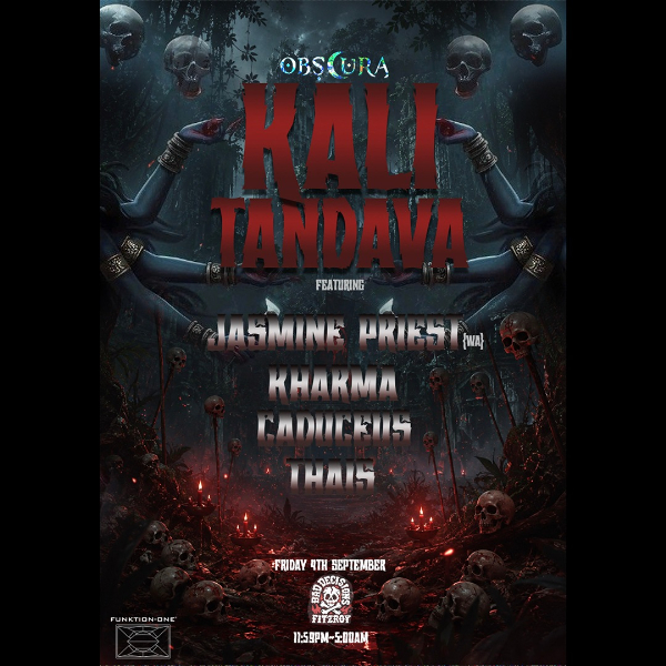 Kali Tandava live at Bad Decisions Bar - Concert poster