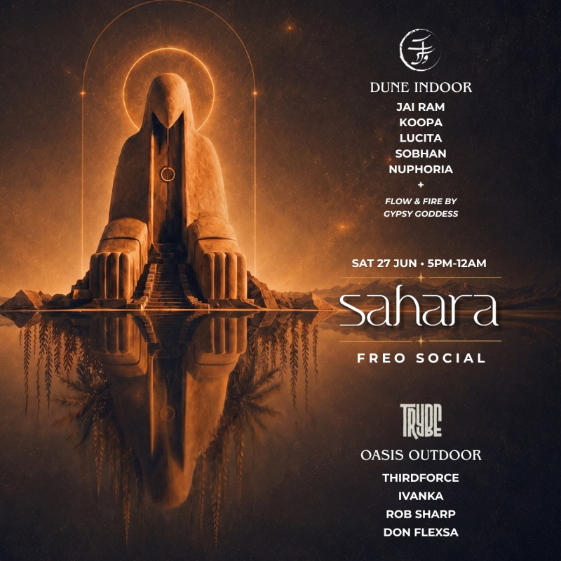 Solouk x Trybe - SAHARA live at Freo.Social - Concert poster