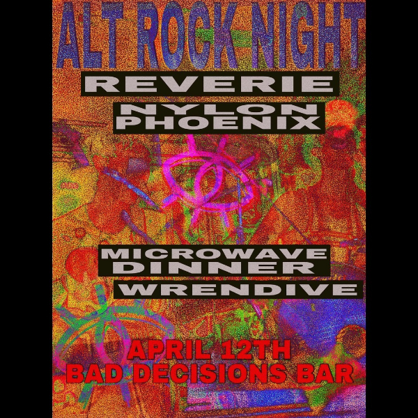 Microwave Dinner live at Bad Decisions Bar in Fitzroy on April 12, 2026 - Concert poster