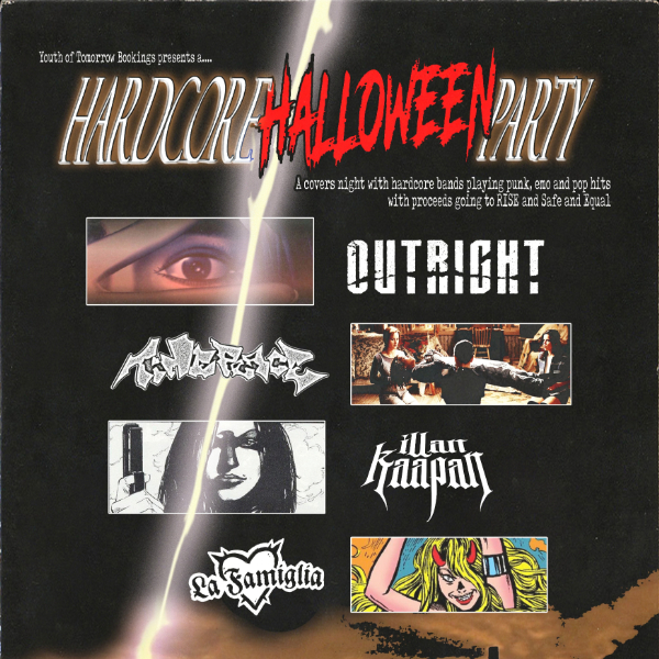 Hardcore Halloween Party live at A Smith St Basement - Concert poster
