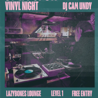 Lvl 1- Vinyl Night with Special Guest Cam Undy live at Lazybones Lounge Restaurant & Bar - Concert poster