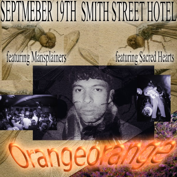 Orange Orange live at A Smith St Basement - Concert poster