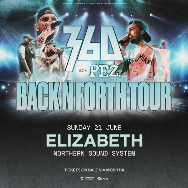 360 - BACK N FORTH TOUR live at Northern Sound System - Concert poster